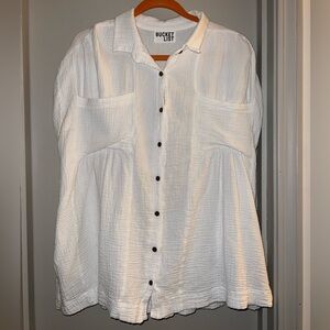 Womens Button Down Tunic Top